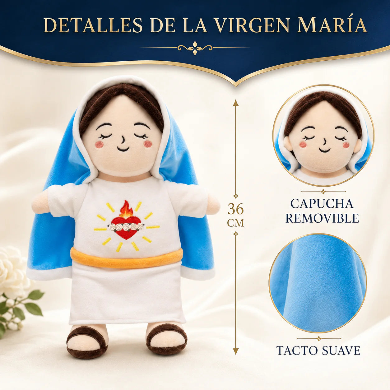 Peluche Inmaculado Corazón de María