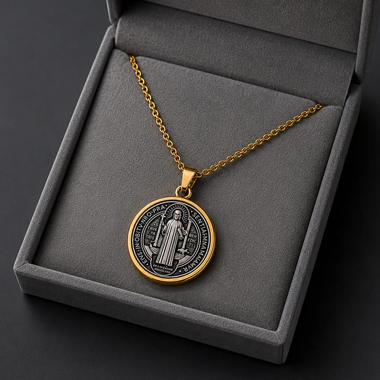 Collar Medalla de San Benito
