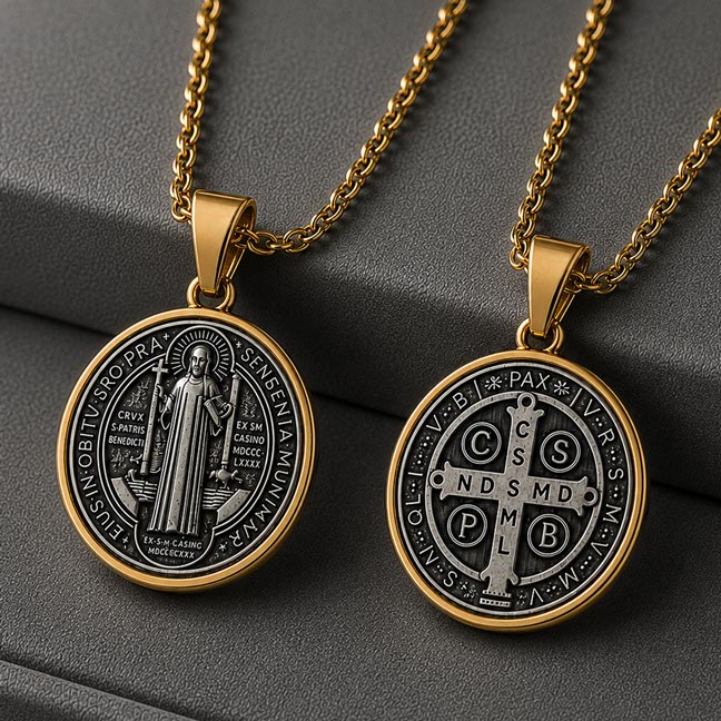 Collar Medalla de San Benito