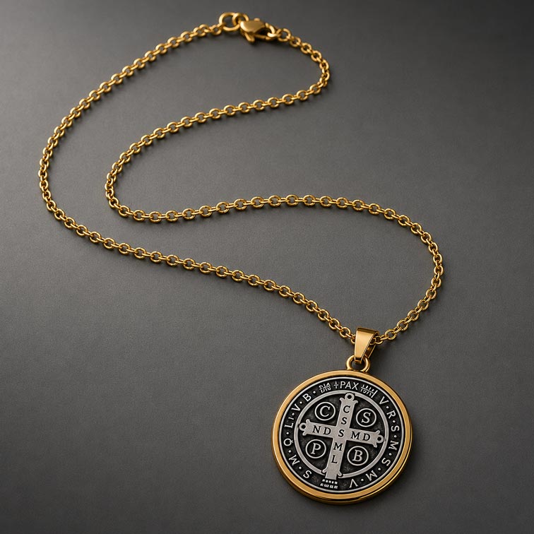 Collar Medalla de San Benito