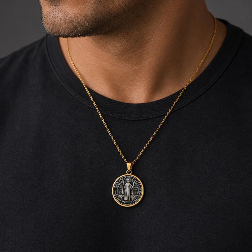 Collar Medalla de San Benito