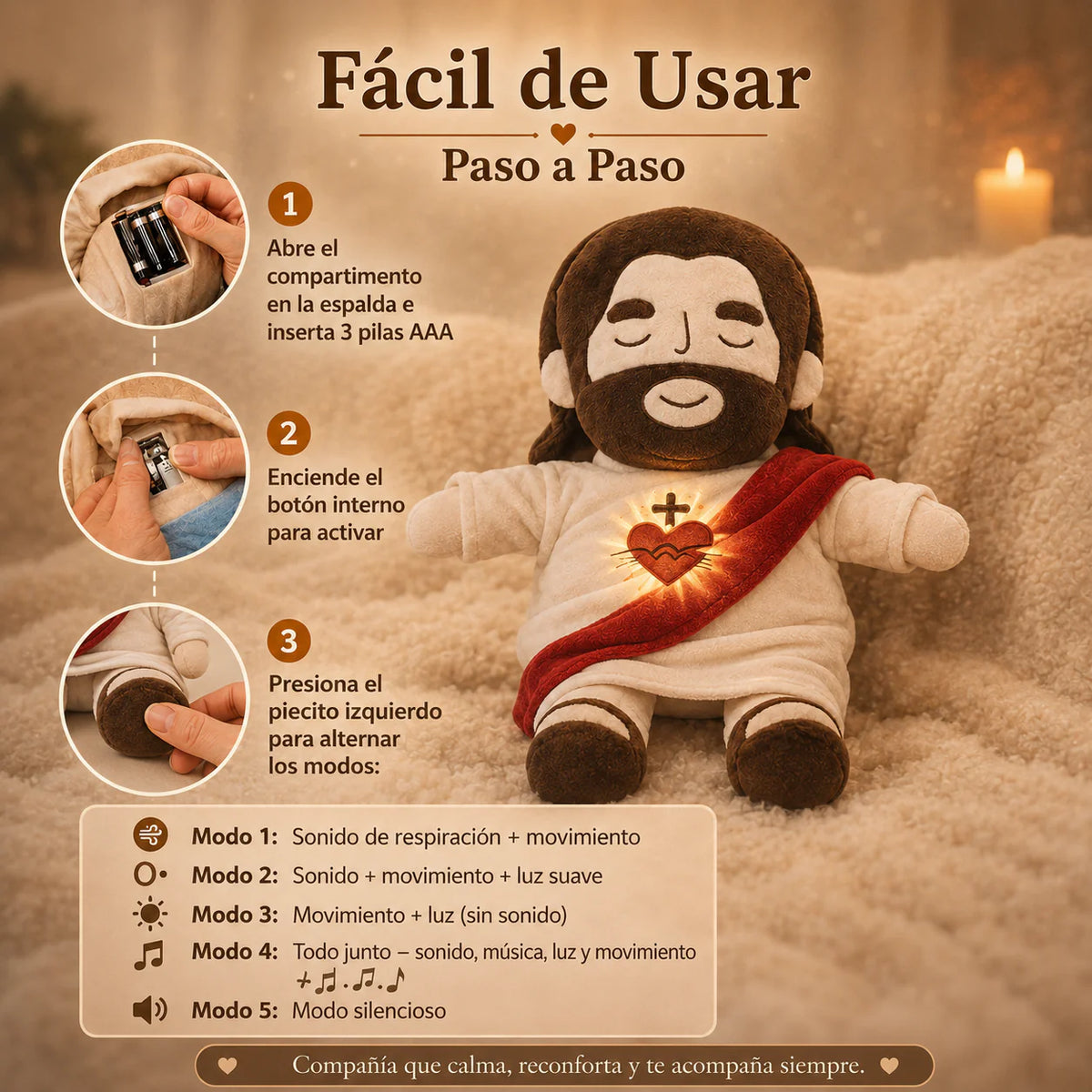 Peluche Sagrado Corazón de Jesús