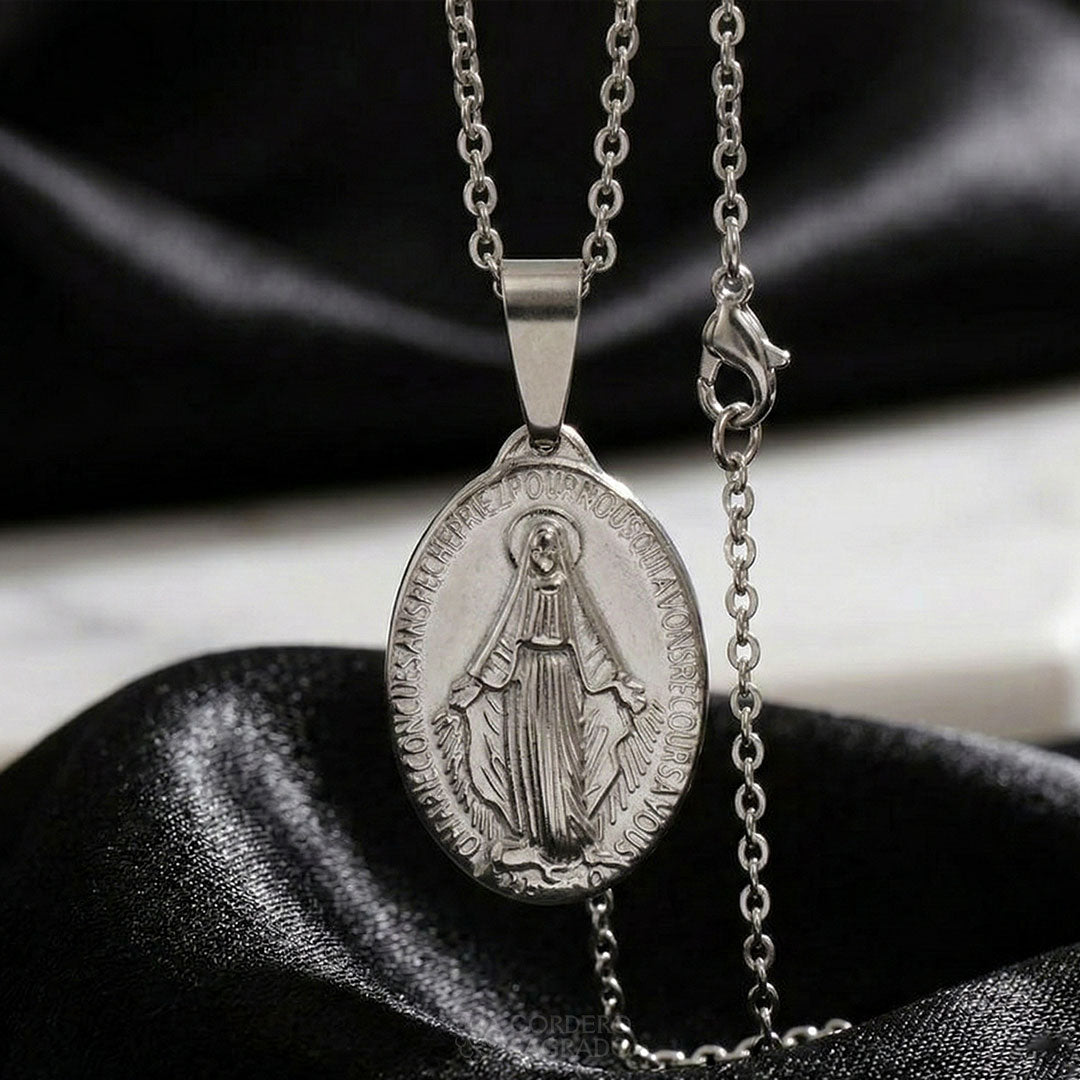 Collar Medalla Milagrosa Doble Cara